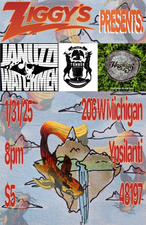 Januzzi Watchmen  @Ziggy's in Ypsilanti 1-31-25 with Towner and Haskins